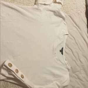 Banana Republic Cream Short Sleeve Tee